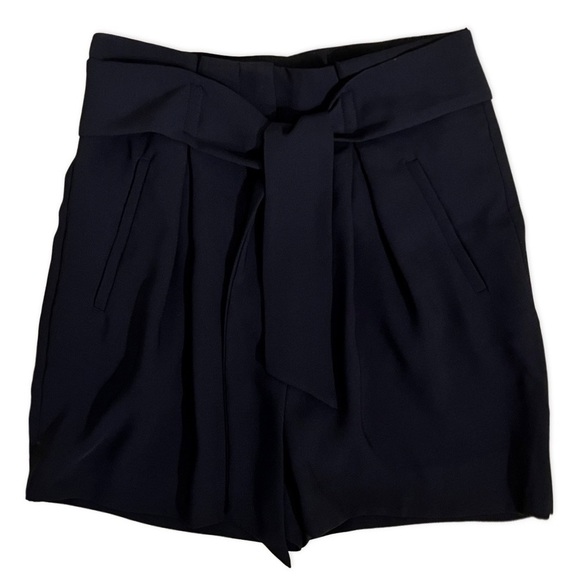 π NWT High Waisted Pleated Tie Up Shorts - Picture 5 of 6